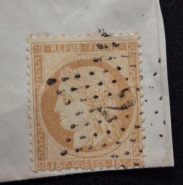 Frankrijk - 4x Oud-Frankrijk briefstukken (uit de jaren 1850, Postzegels en Munten, Gestempeld
