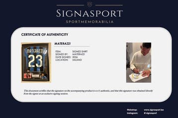 Inter - Italiaanse voetbal competitie - Materazzi -, Nieuw