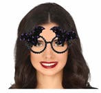 Halloween Bril Vleermuis Glitter, Hobby en Vrije tijd, Verzenden, Nieuw
