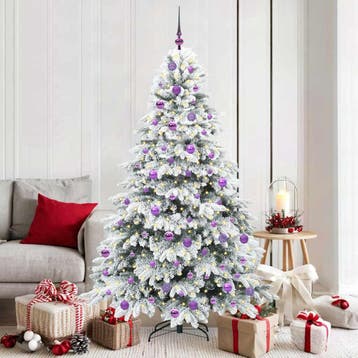 vidaXL Kunstkerstboom met 300 LED met standaard Wit 180 cm, Verzenden