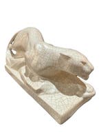 E Siegl - sculptuur, Sluipende panter - 15 cm - Keramiek -