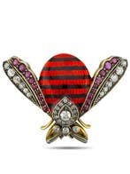 Broche - 14 karaat Geel goud, Antieke imperiale 56K goud,