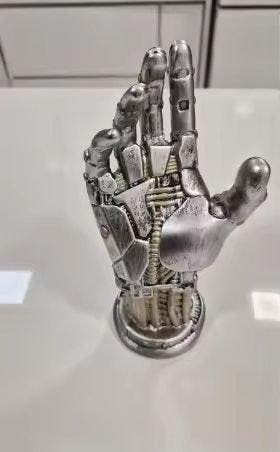 Beeldje - Vintage Mechanical Hand Sculpture – Articulated