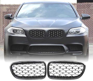 CALANDRES BMW F10 F11 10-13 DIAMANT NOIR BRILLANT, Auto-onderdelen, Verzenden, Nieuw