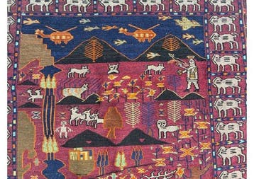 Tapijt - 200 cm - 100 cm - Afghaans oorlogstapijt, Nieuw