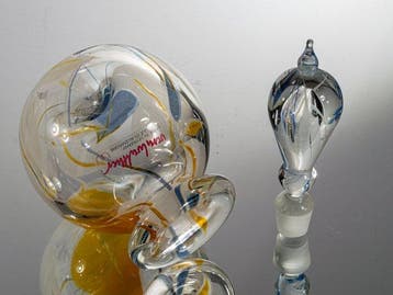 Vera Walther - Vase - Flacon peint à la main - signé -, Antiquités & Art