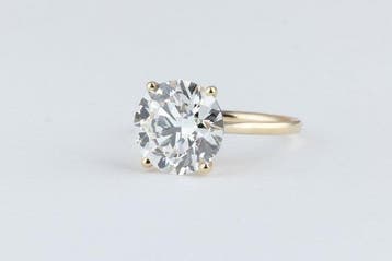 Zonder minimumprijs - Ring - 14 karaat Geel goud - 5.07ct., Nieuw