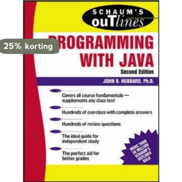 Schaums Outline Programming Java 2nd 9780071420402, Boeken, Verzenden, Gelezen, John Hubbard
