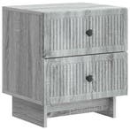 vidaXL Nachtkastje Grijs sonoma 43 x 34,5 x 47,5 cm Bewerkt, Verzenden, Nieuw