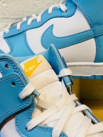 Nike - Dunk White Blue UNC P47,5 - Sneakers - Maat: EU 47.5, Nieuw