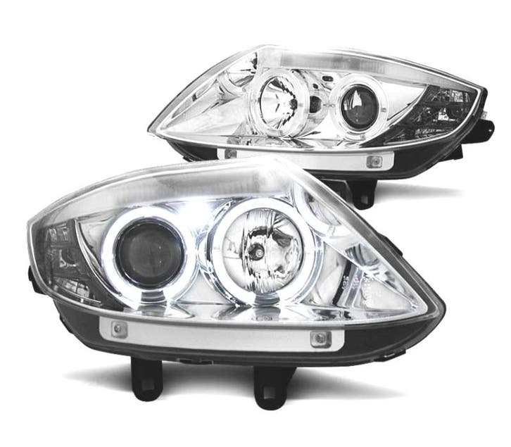 PHARES BMW Z4 E85 03-09 ANGEL EYES FOND CHROME, Autos : Pièces & Accessoires, Éclairage, Envoi