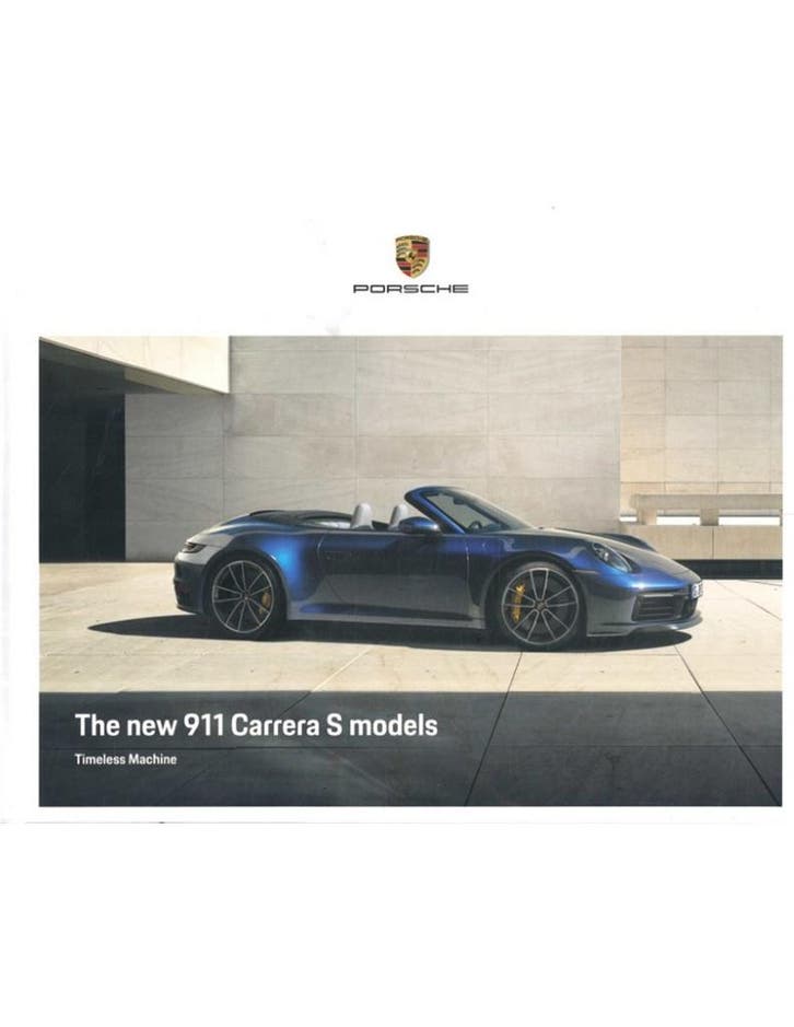 2020 PORSCHE 911 CARRERA S HARDCOVER BROCHURE ENGELS, Livres, Autos | Brochures & Magazines