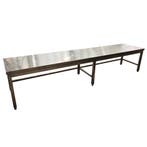 RVS Werktafel 2900x600x580 mm gebruikt, Ophalen of Verzenden