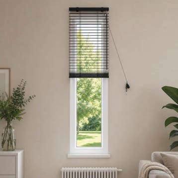 vidaXL Venetiaanse jaloezie Zwart 50 x 160 cm 35 mm, Verzenden, Nieuw
