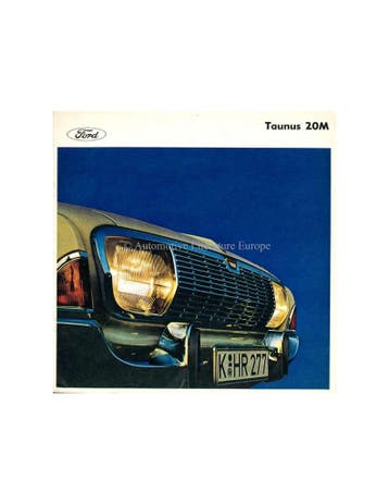 1966 FORD TAUNUS 20M BROCHURE NEDERLANDS