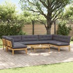 vidaXL 6 Stuk Tuinpallet Sofa Eenheden Massief Acacia Hout, Verzenden, Nieuw