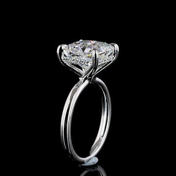 Zonder minimumprijs - Ring - 14 karaat Witgoud - 5.23ct. tw., Nieuw