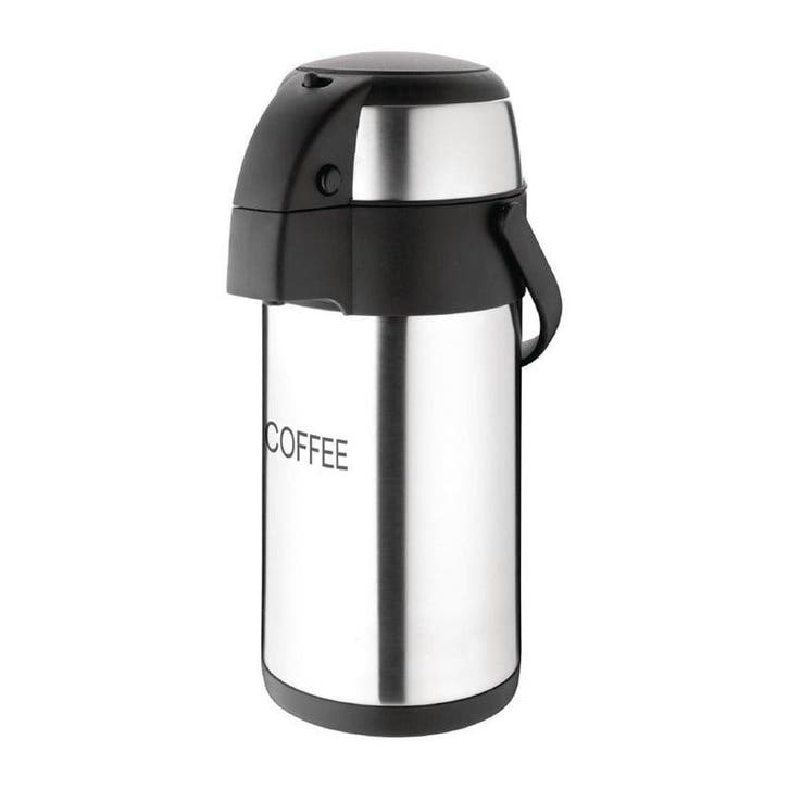 RVS pompkan koffie | 3L Olympia, Zakelijke goederen, Horeca | Keukenapparatuur, Nieuw in verpakking, Verzenden