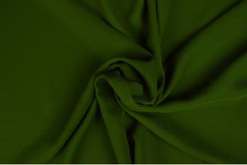 15 meter chiffon stof - Mosgroen - 100% polyester, Verzenden, 120 cm of meer, Polyester, Groen