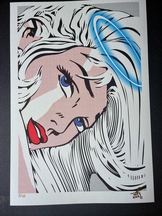 Tushikuni - Angel & Demons / PIN UP / Roy Lichtenstein vs, Antiquités & Art, Art | Objets design