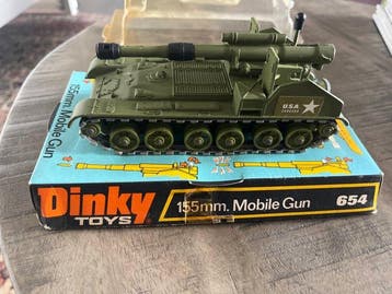 Model militair voertuig (2) - Dinky Toys 155 mm Mobile Gun