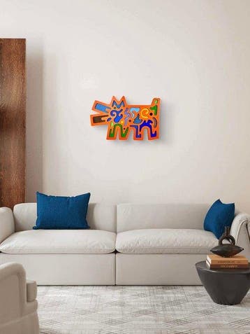 Krzysztof Gudanski - Layered Dog X Keith Haring, Relief