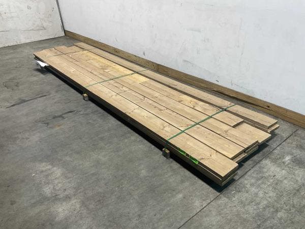 Veiling - 70x Steigerplank old look gedroogd 400x19,5x3cm, Bricolage & Construction, Bois & Planches