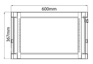 Adastra RC6U600 19 Rackkast 6U 600mm Diep, Nieuw