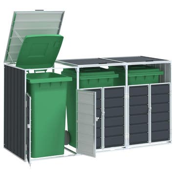 vidaXL Containerberging voor 3 containers 216x81x115cm staal, Doe-het-zelf en Bouw, Verzenden