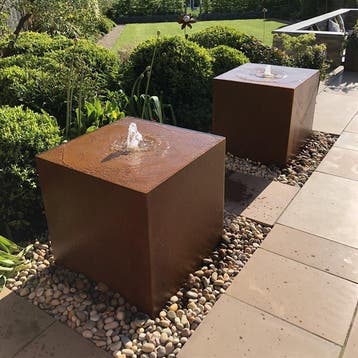 Cortenstaal waterblok 300x70x70cm, Tuin en Terras, Nieuw