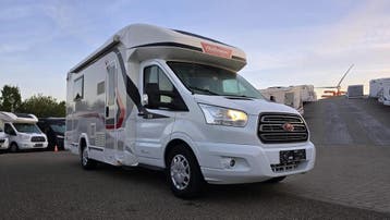 Challenger Graphite 358 met automaat, slechts 20746 km 36214, Caravans en Kamperen, Automaat, Ringverwarming, Ford, 7 tot 8 meter