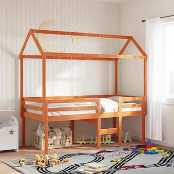 vidaXL Kinderbedhuisje 217x95,5x159 cm massief grenenhout, Verzenden