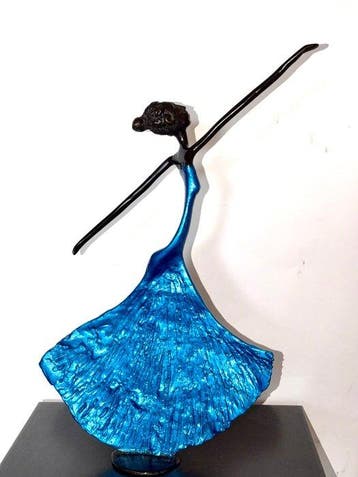 Abdoulaye Derme - Sculpture, “La Danseuse en mouvement”. -, Antiquités & Art