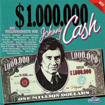 Johnny Cash - $1.000.000 - Die Millionenhits von Johnny Cash, Verzenden