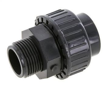 Raccord union en PVC femelle à douille 32mm x mâle R 1 FKM, Verzenden