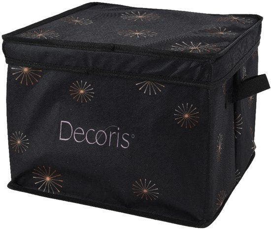 2dekans | Decoris Kerstballen opbergbox - groen - 41 x 31 x, Divers, Noël, Enlèvement ou Envoi