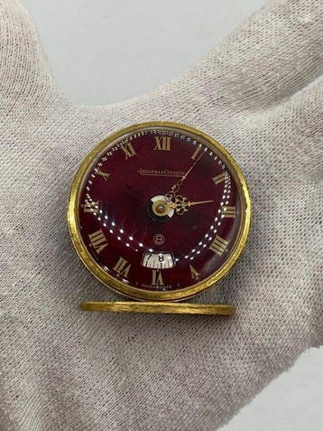 Wekker, Tafelklok - Jaeger-LeCoultre - Verguld, Emaille -