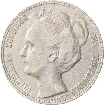 Nederland. Wilhelmina. 1 Gulden 1904 (Zonder minimumprijs)