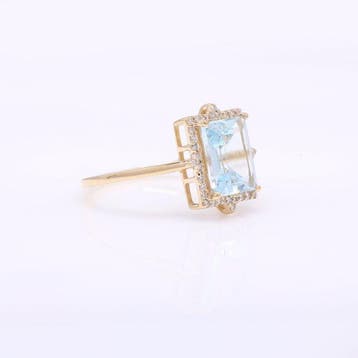 Zonder minimumprijs - Ring - 14 karaat Geel goud - 1.99ct., Nieuw