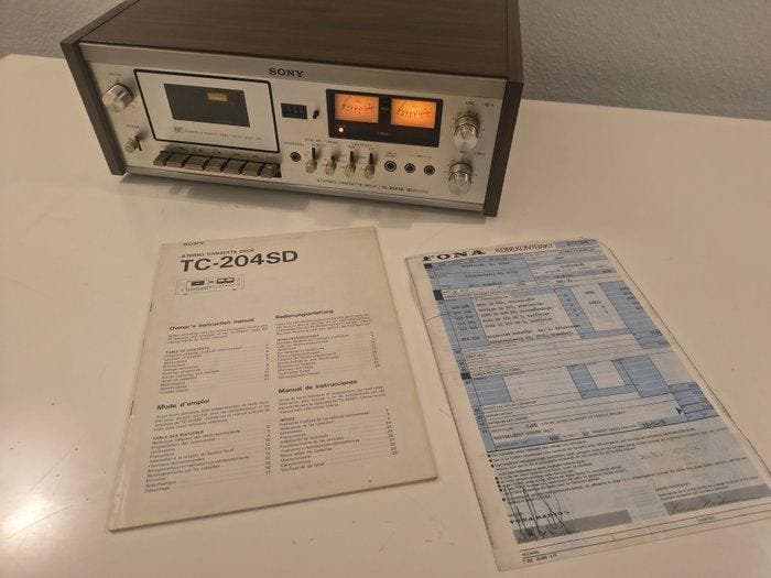 Sony - TC-204SD Audiocassette deck, TV, Hi-fi & Vidéo, Radios
