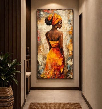 Juleky - Orange African Princess, Antiek en Kunst