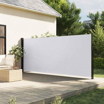 vidaXL Windscherm uittrekbaar 180x300 cm wit, Verzenden, Nieuw