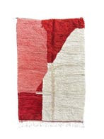 Tapis en laine berbère de Mrirt, Maroc – Tissé à la main,