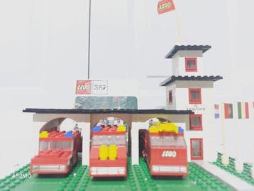 Lego Set - 357 - Legoland, Classic Town - Brandweerkazerne, Nieuw