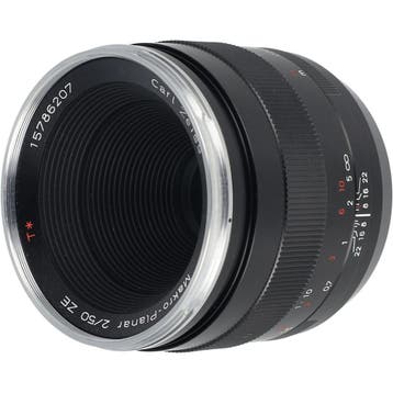 Carl Zeiss 50mm F/2 Makro Planar T* ZE Canon | Occasion, Ophalen of Verzenden, Nieuw