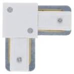 1-Fase Rails - L-vorm Connector - Wit, Verzenden