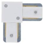 1-Fase Rails - L-vorm Connector - Wit, Verzenden
