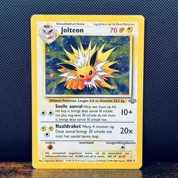 Pokémon Card - Jolteon Holo 4 – Pokémon, Hobby en Vrije tijd, Nieuw
