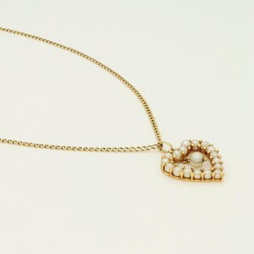 Collier - 18 carats Or jaune Perle