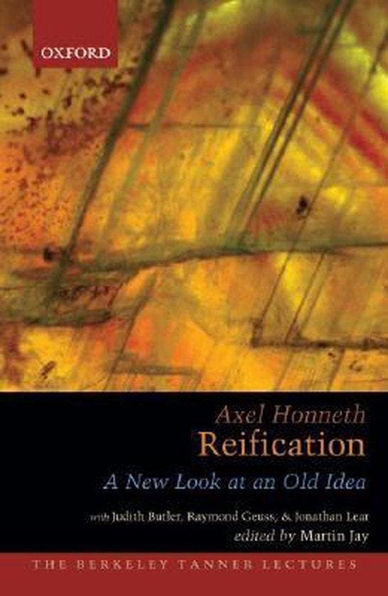 Reification 9780195320466 Axel Honneth, Boeken, Taal | Engels, Zo goed als nieuw, Verzenden